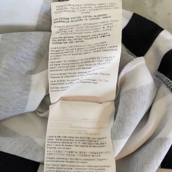 VERSACE JEANS COUTURE Black/White Racerback Tulle Baroque Jewels Overlay Top S - Picture 14 of 17